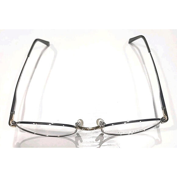 Anne Klein AK9027 K1043 Sm Petite Gold Silver Metal Oval Eyeglasses 48-19 135 - Picture 3 of 6